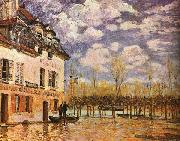 Alfred Sisley Boat During a Flood painting